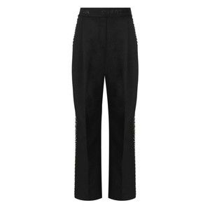 Stine Goya Ciara Black Wide Leg Pants With Rhinestones - NWT